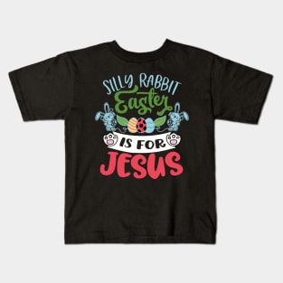 Happy Easter Egg Jesus Bunny Ear for Rabbit Easter Day Eggs Kids T-Shirt